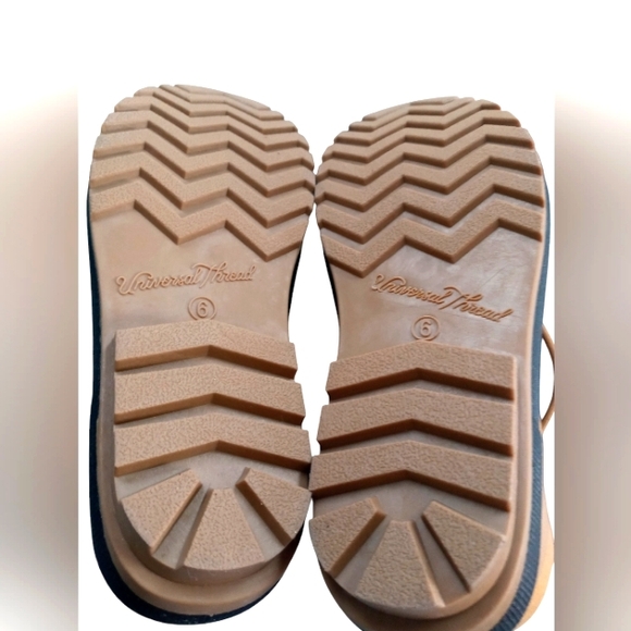 NWTIB Boys Universal Thread Goods Co. Winter/Rain Boots Tan & Black Size 6 - Picture 4 of 9